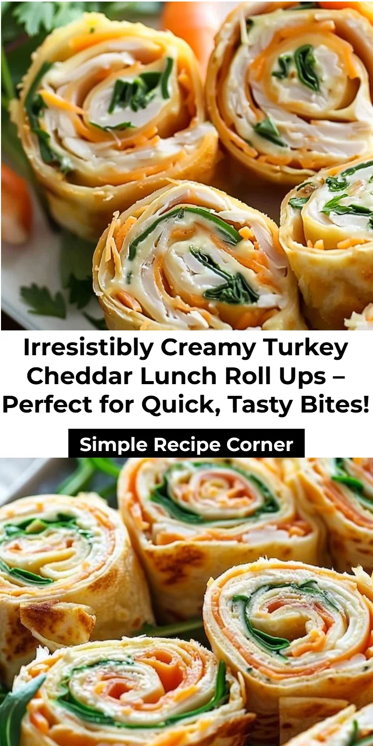 Turkey Cheddar Lunch Roll Ups