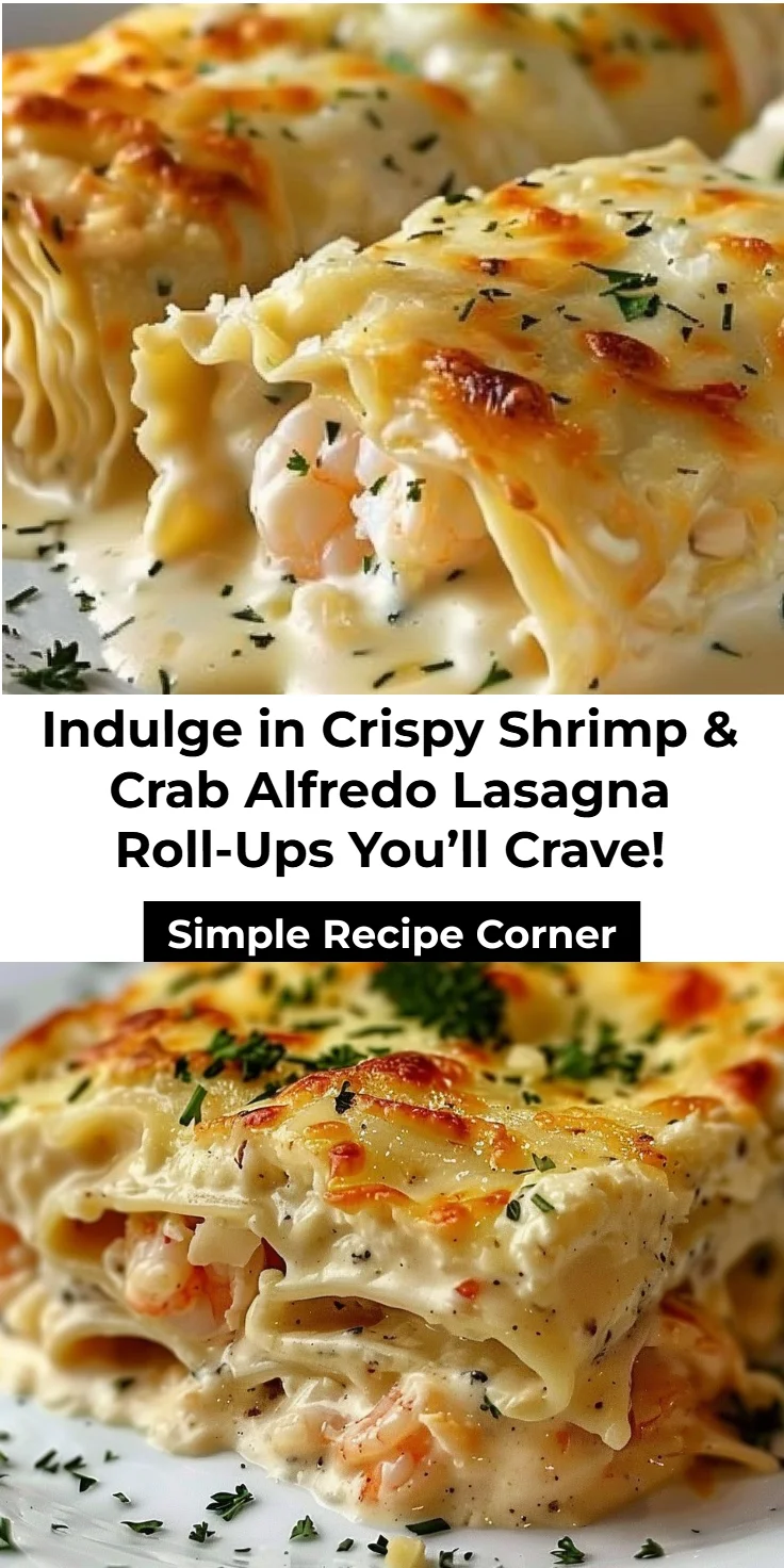 Ultimate Shrimp & Crab Alfredo Lasagna Roll-Ups You’ll Crave