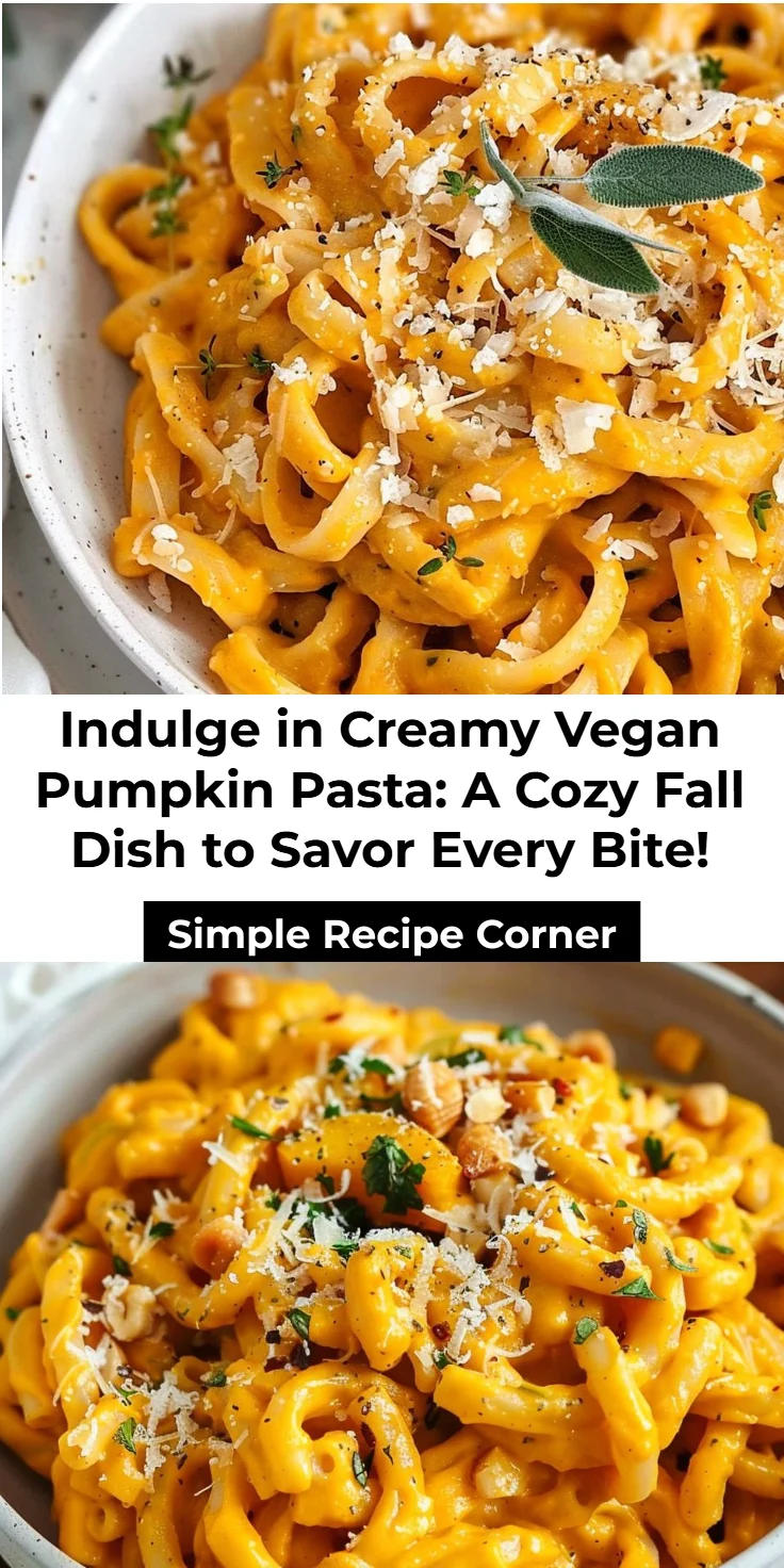 Vegan Pumpkin Pasta
