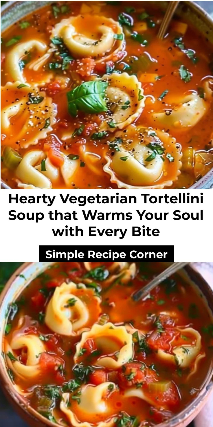 Vegetarian Tortellini Soup