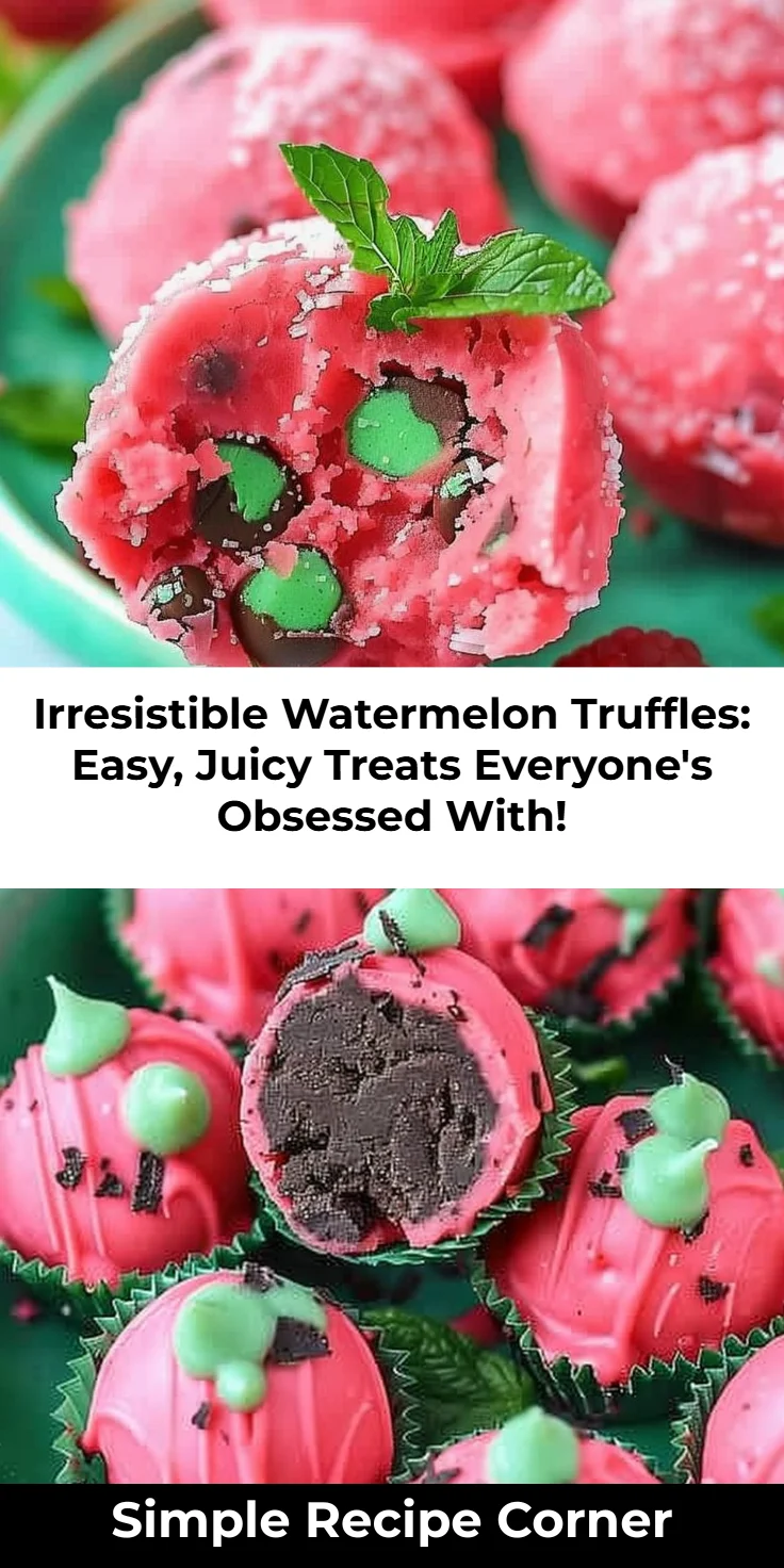 Watermelon Truffles: Easy No-Bake Treats for Healthy Snacking