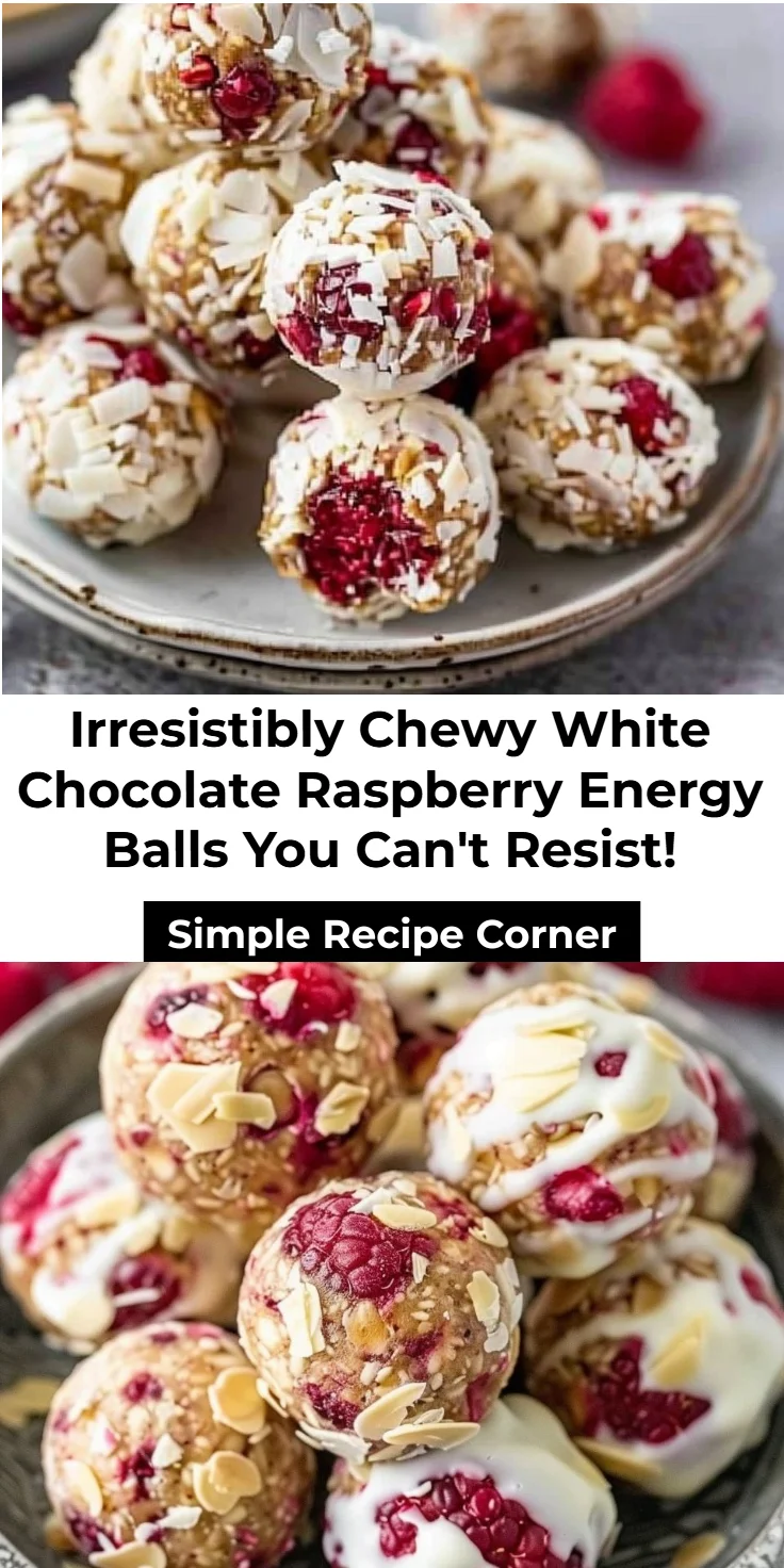 White Chocolate Raspberry Energy Balls: 5-Minute Power Snack