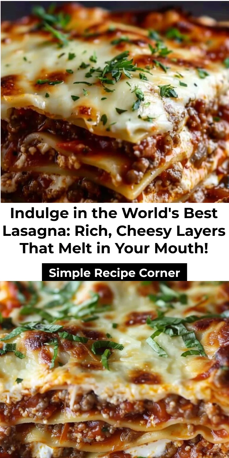 World's Best Lasagna Recipe: Ultimate Family Favorite