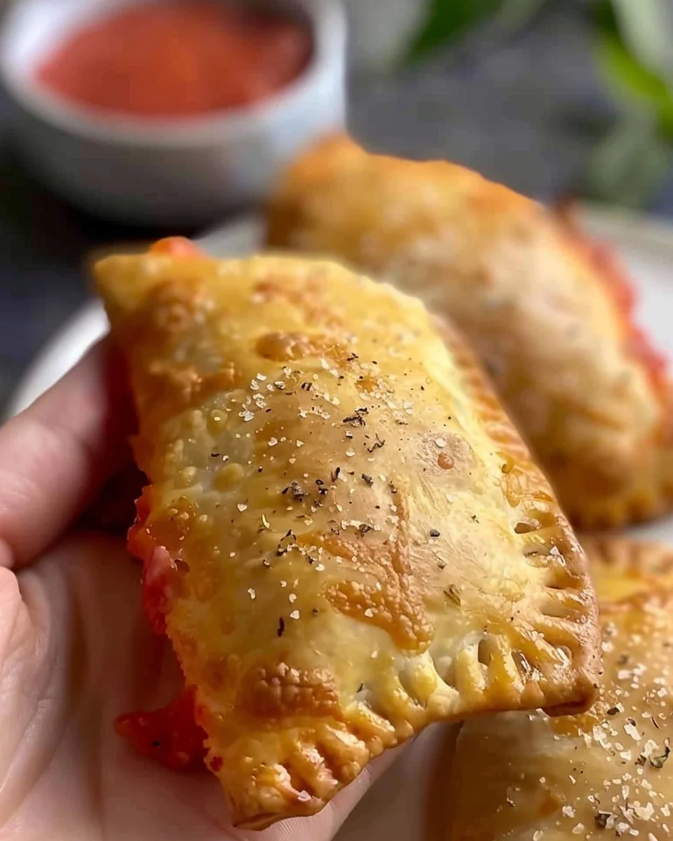 Air Fryer Pepperoni Pizza Pockets ready for a tasty snack