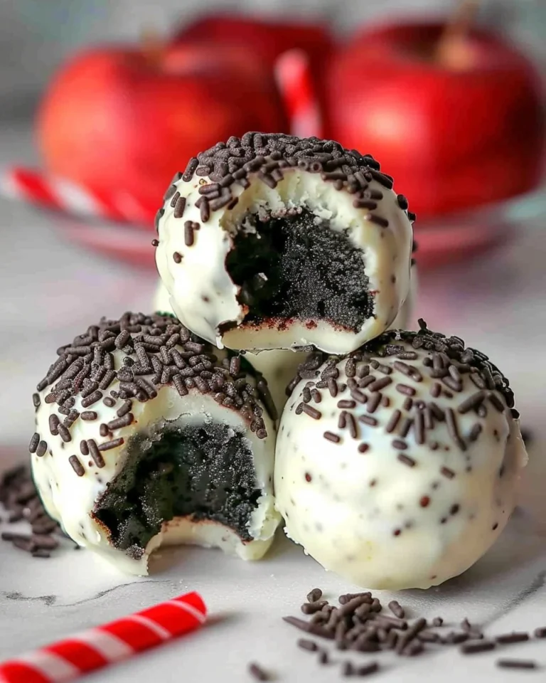 Easy Apple Oreo Balls recipe with creamy filling and chocolate coating.