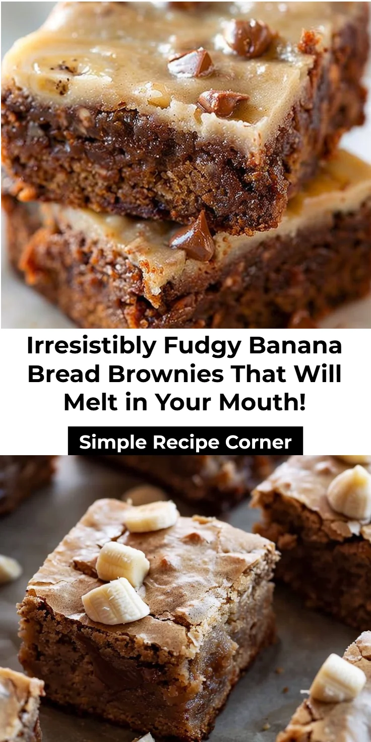 Banana Bread Brownies Recipe