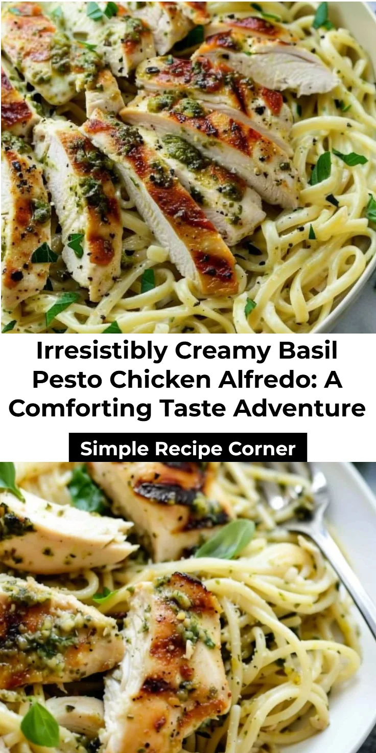 Basil Pesto Chicken Alfredo Recipe