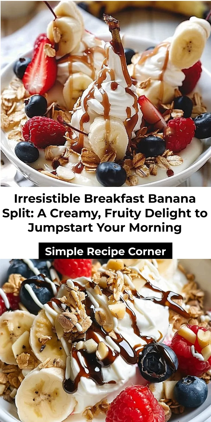 Breakfast Banana Split Recipe