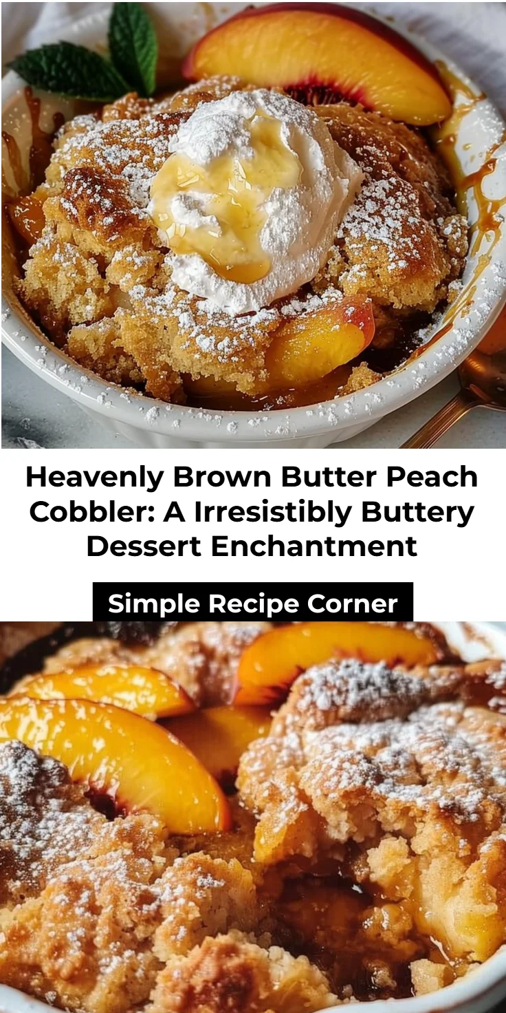Brown Butter Peach Cobbler Recipe