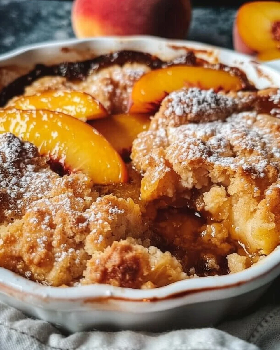 Brown Butter Peach Cobbler