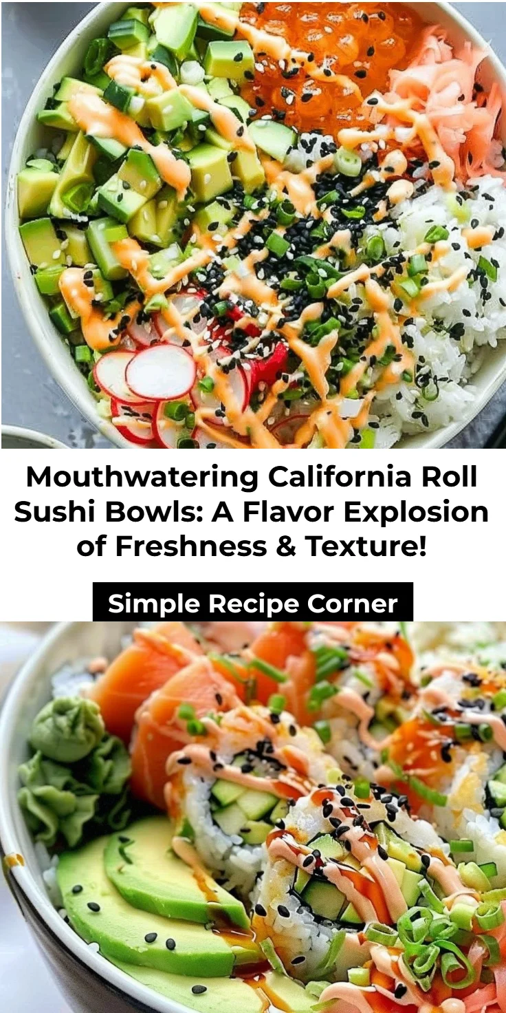 California Roll Sushi Bowls