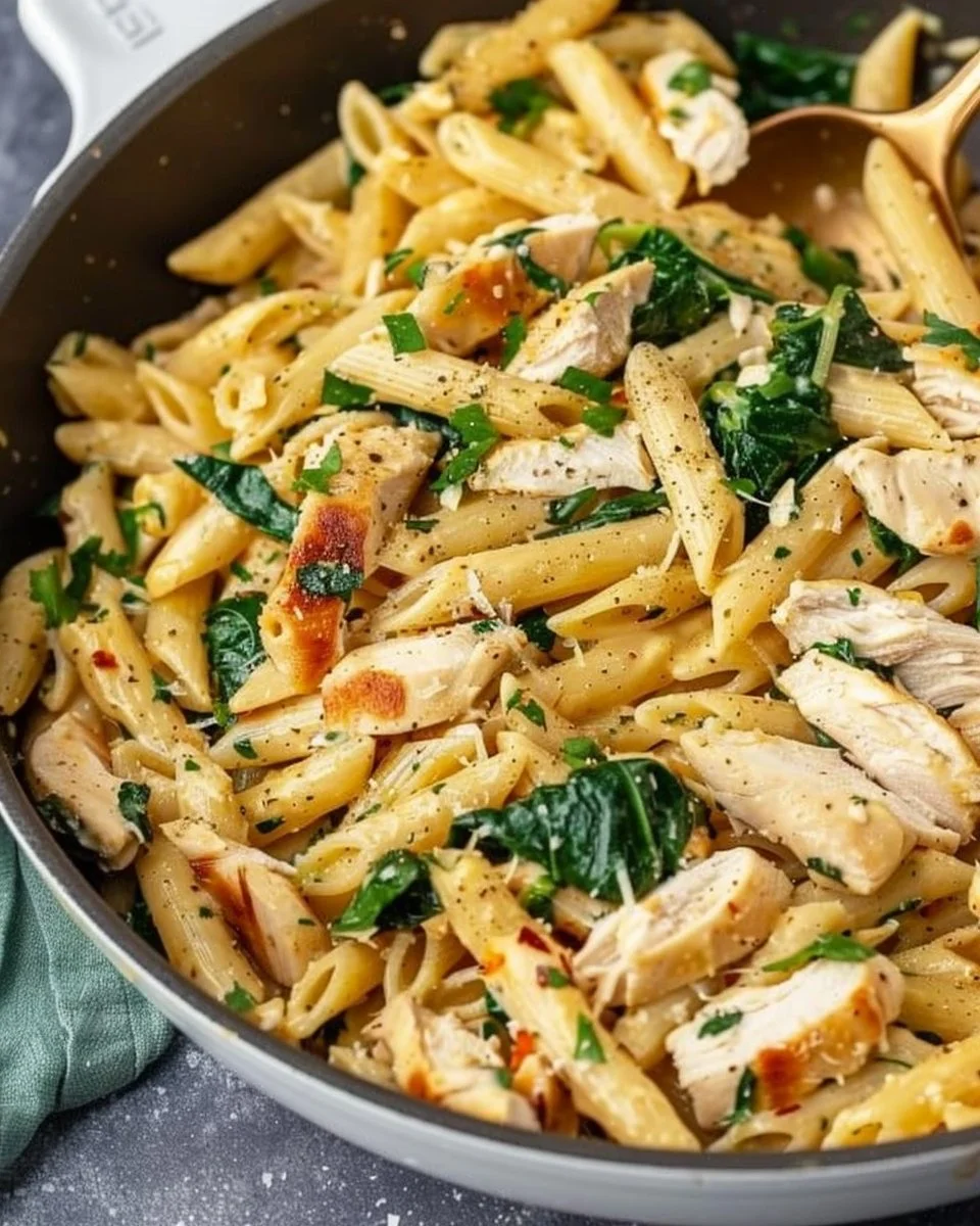 Chicken Spinach Pasta