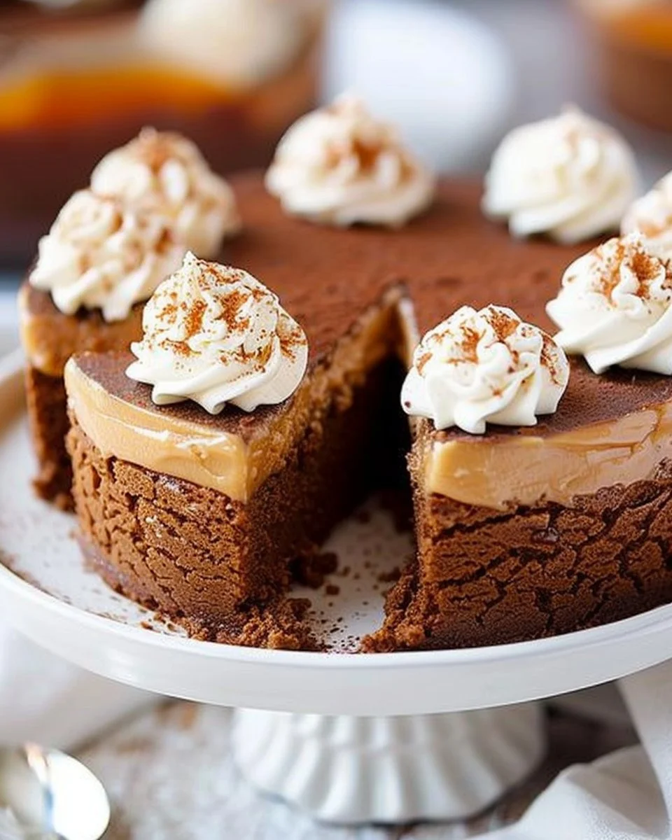 Delicious Chocolate Caramel Cake with rich chocolate layers and creamy caramel drizzle