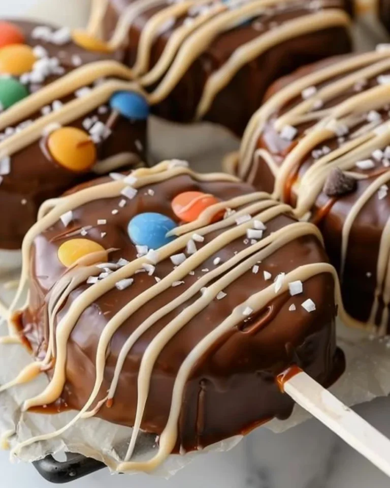 Chocolate-Coated Caramel Apple Slices