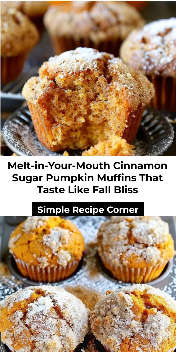 Cinnamon Sugar Pumpkin Muffins