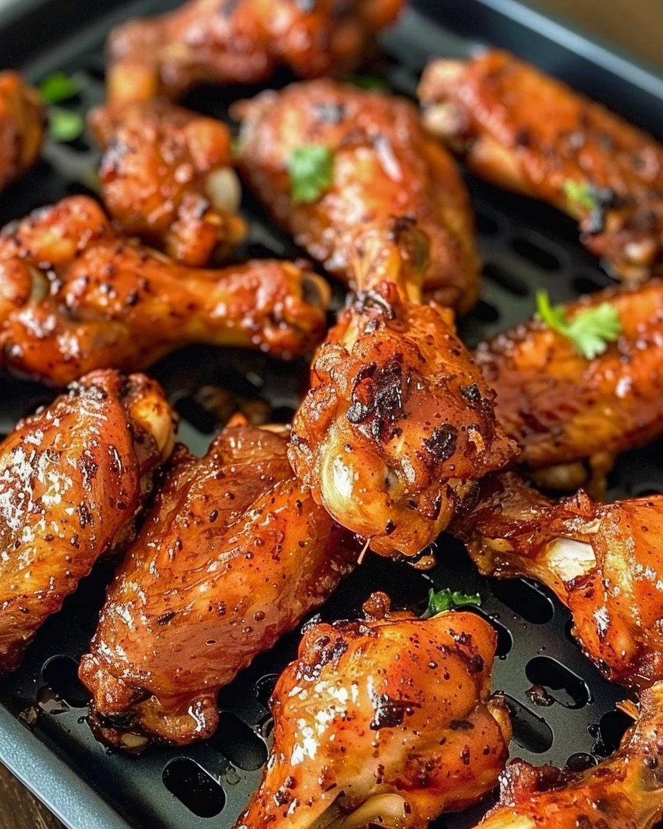 Crispy Air Fryer Chicken Wings | Best air fryer chicken wings recipe, Air fryer food