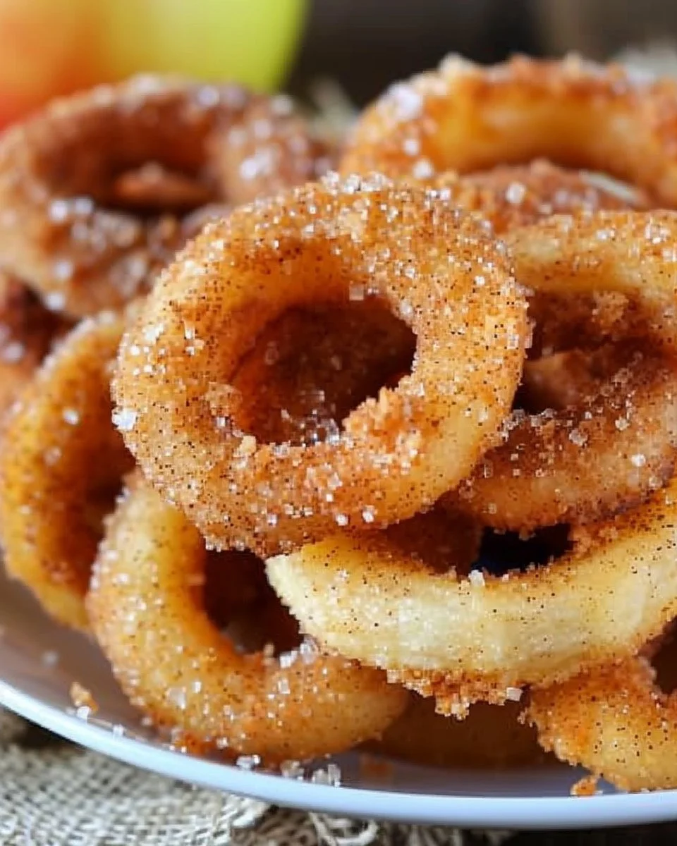 Fried Cinnamon Apple Rings