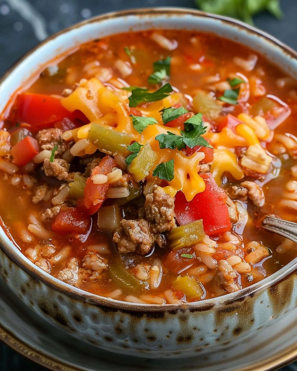 Crock Pot Stuffed Pepper Soup