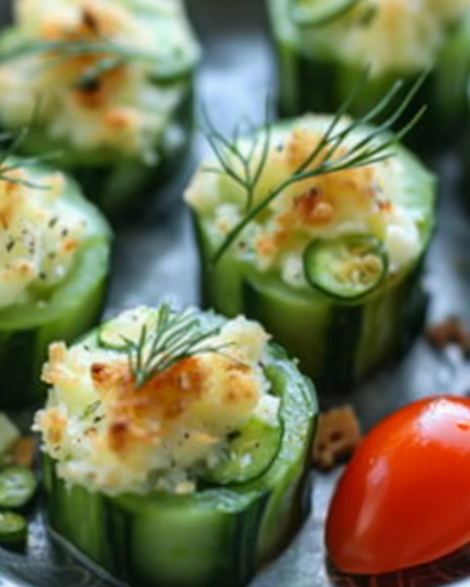 Stuffed Cucumber Bites