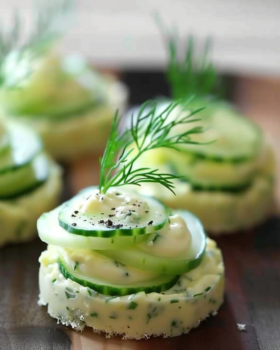 Cucumber-Dill Canapé Recipe