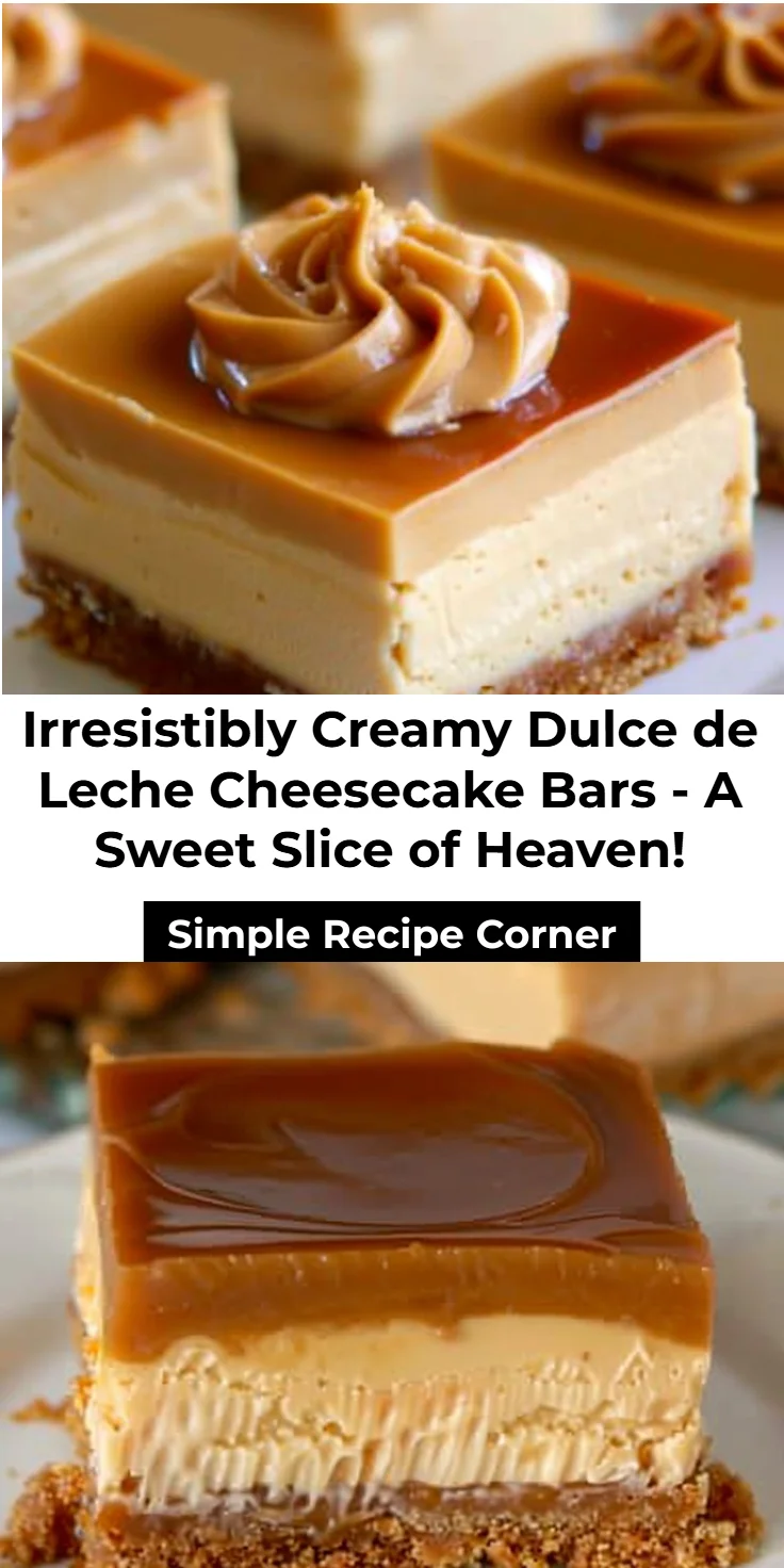 Dulce de Leche Cheesecake Bars