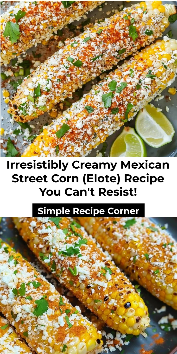 Elote (Mexican Street Corn) Recipe