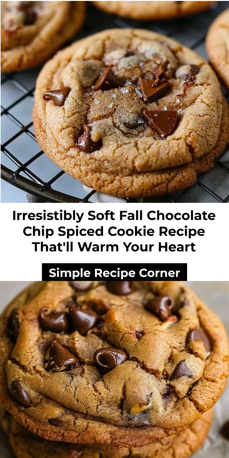 Fall Spiced Chocolate Chip Cookies