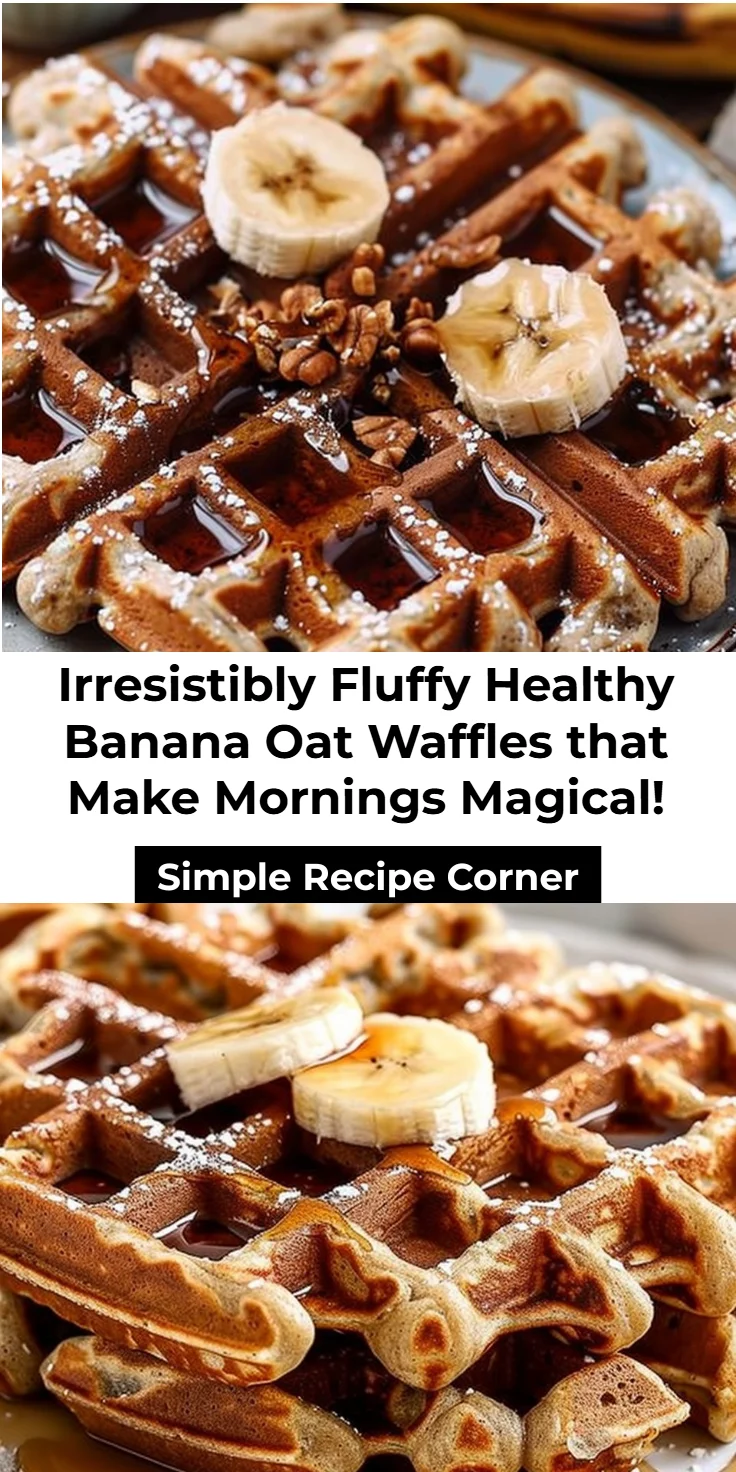 Healthy Banana Oat Waffles Recipe