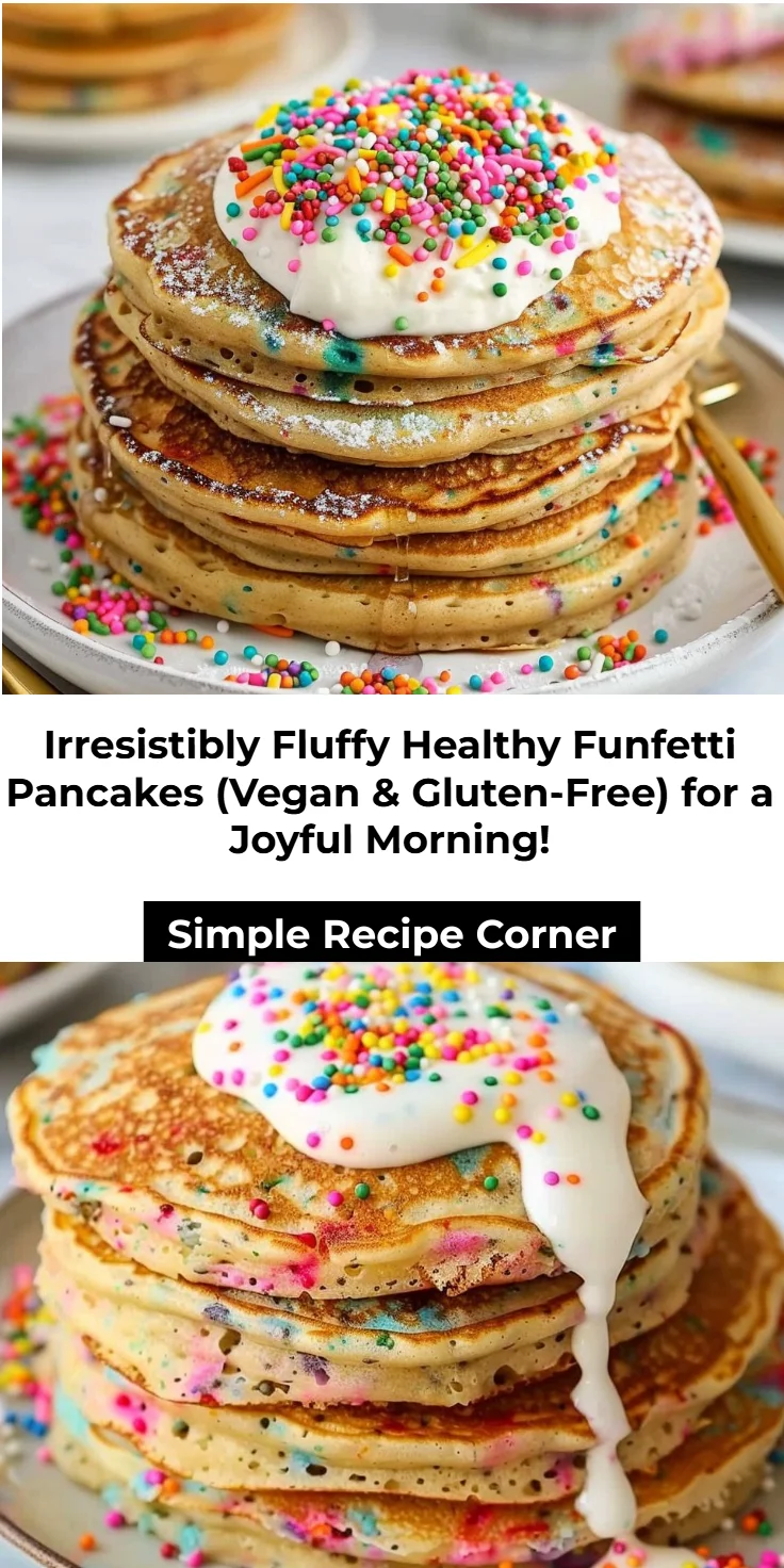 Healthy Funfetti Pancakes - Vegan and Gluten-Free