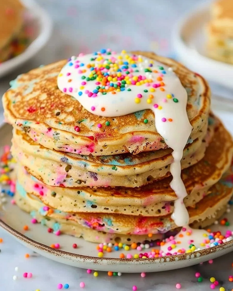 Healthy Funfetti Pancakes (Vegan & Gluten-Free)