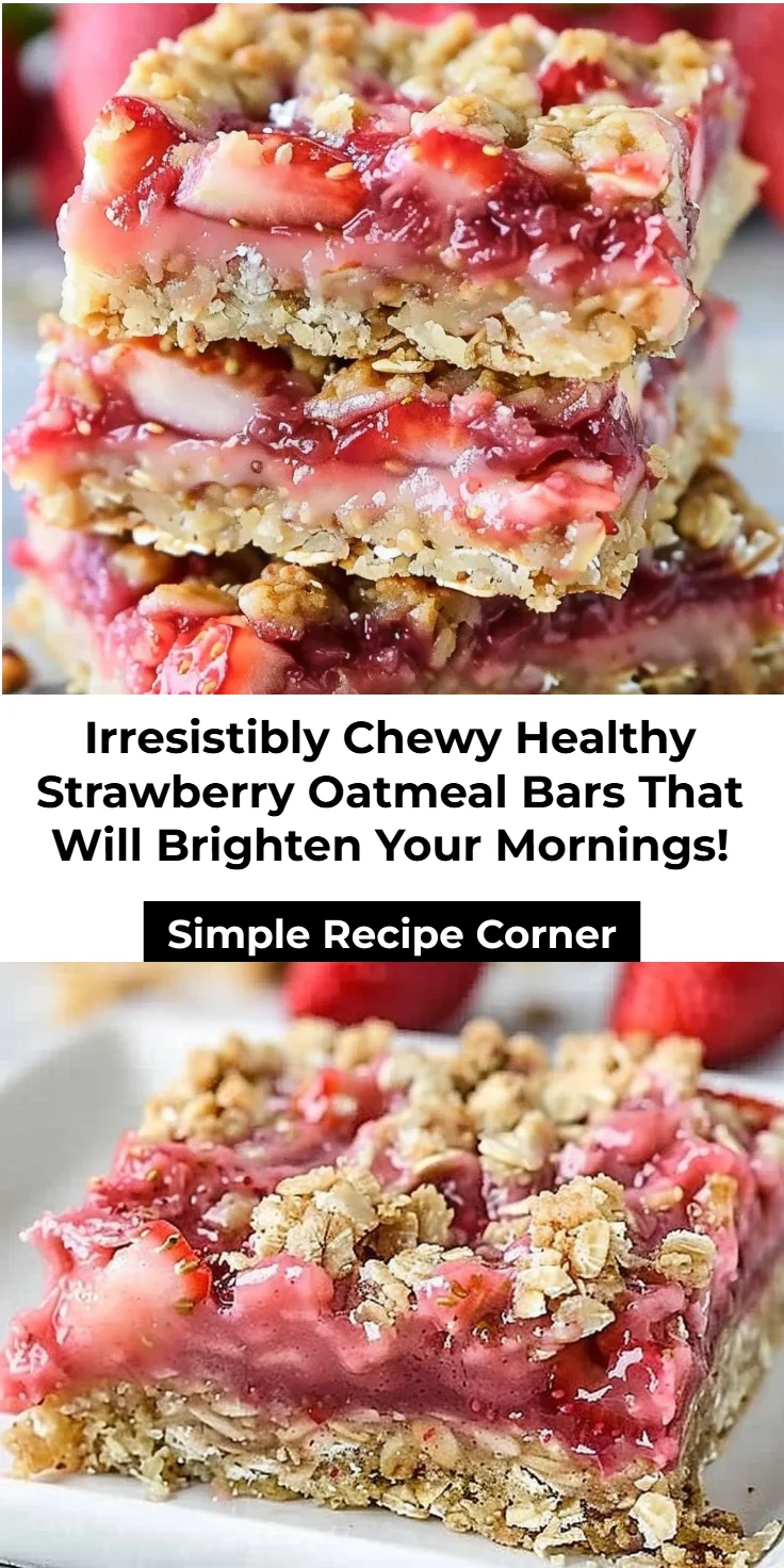 Healthy Strawberry Oatmeal Bars