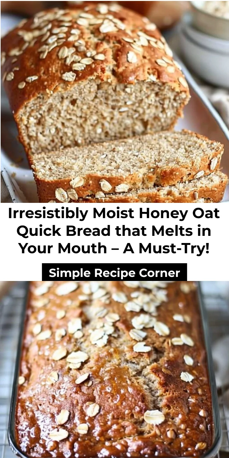 Honey Oat Quick Bread Recipe