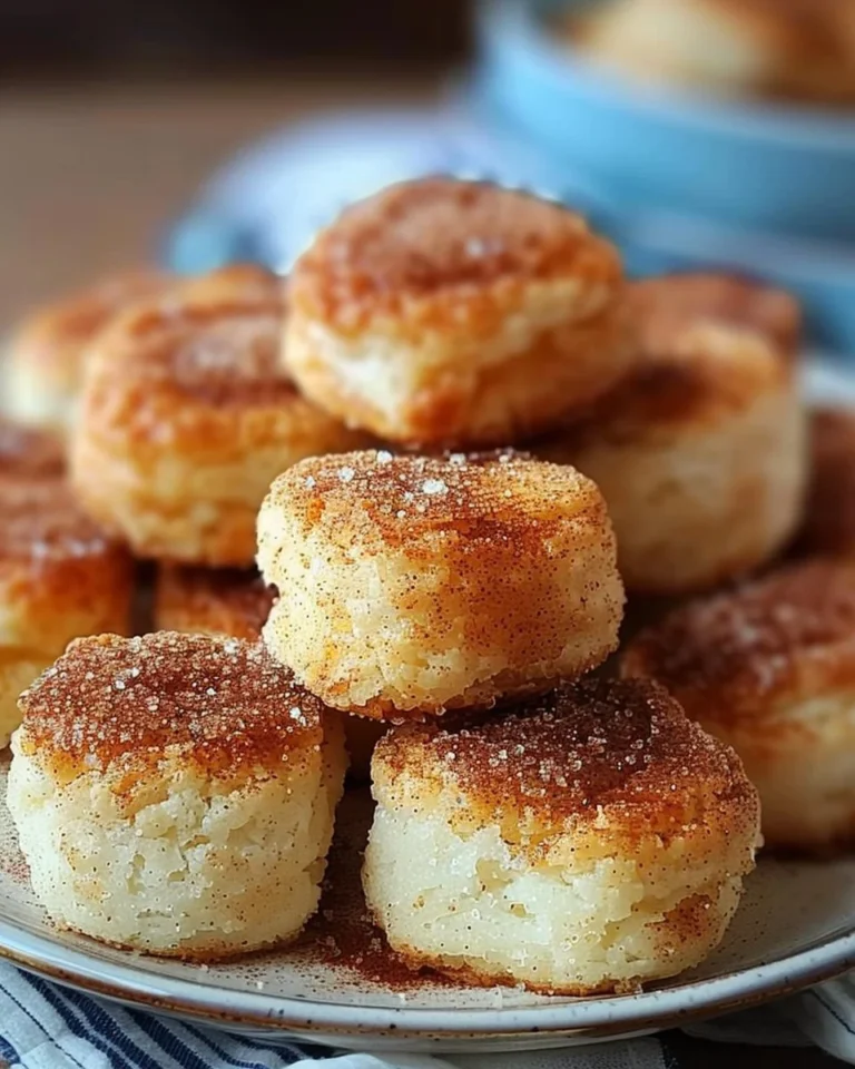 Freshly baked cinnamon sugar biscuits ready to enjoy