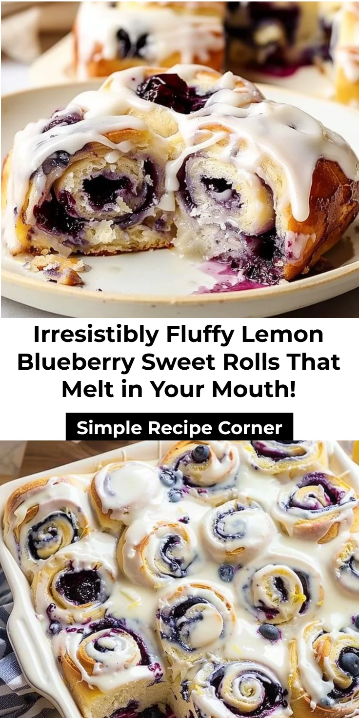 Lemon Blueberry Sweet Rolls