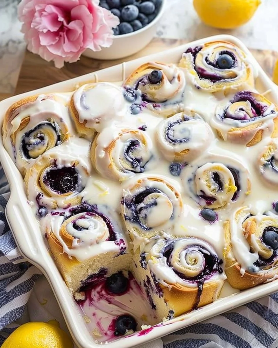 Lemon Blueberry Sweet Rolls