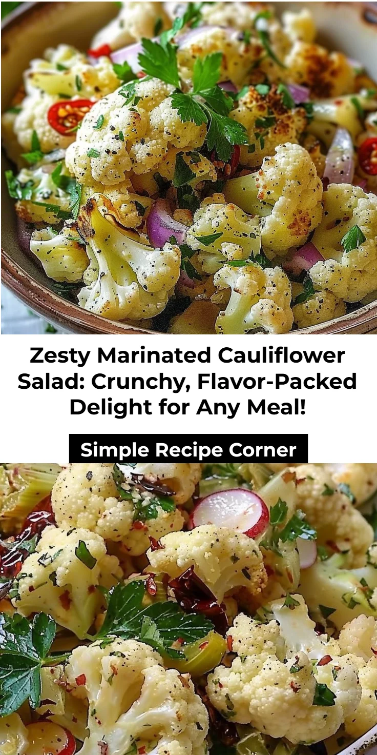 Marinated Cauliflower Salad Recipe