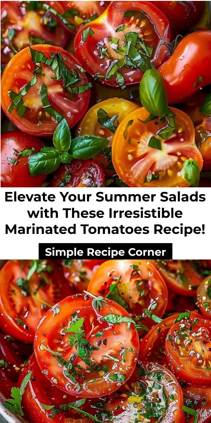 Marinated Tomatoes Recipe for Flavorful Summer Salads