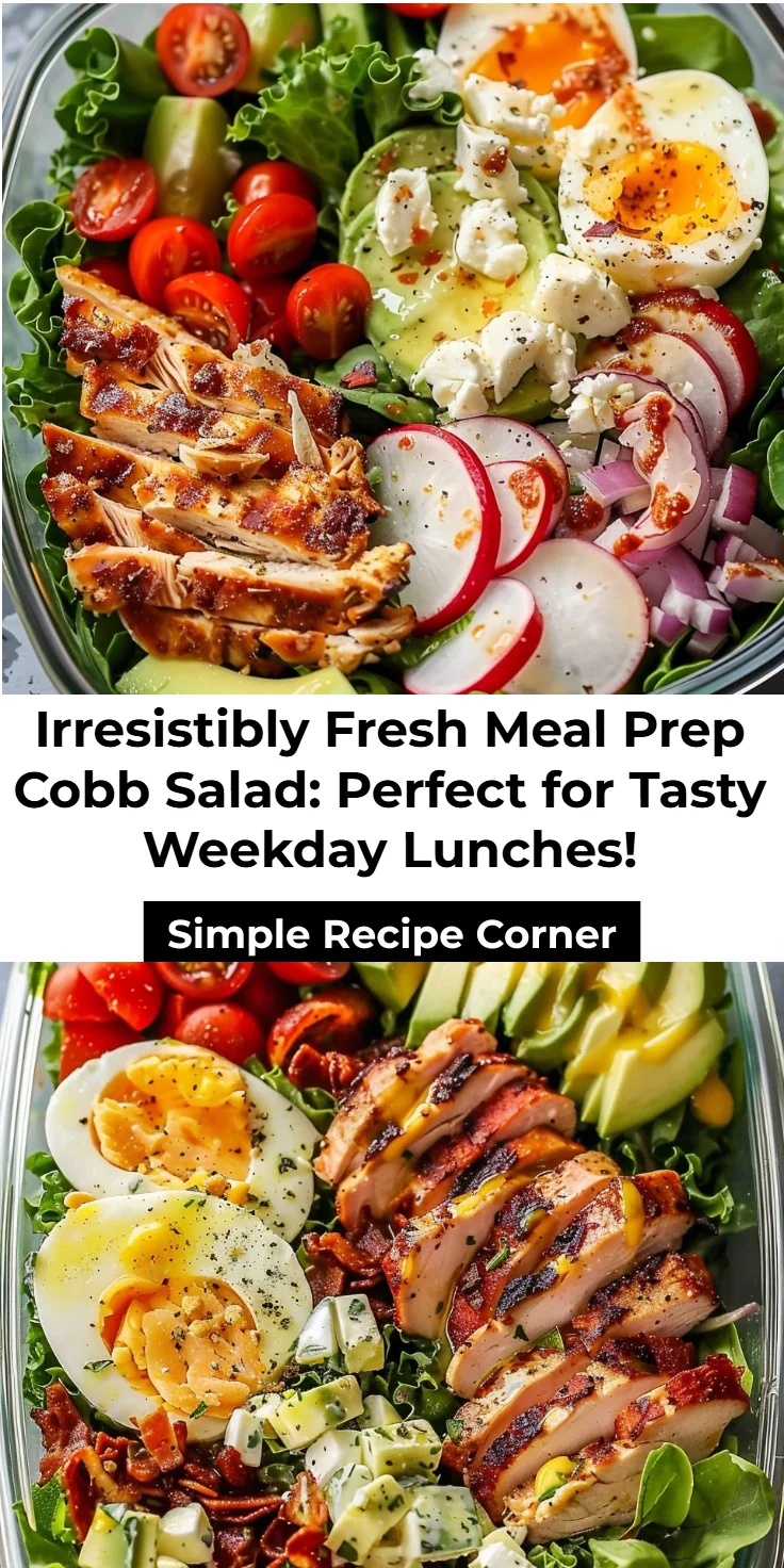 Meal Prep Cobb Salad Recipe