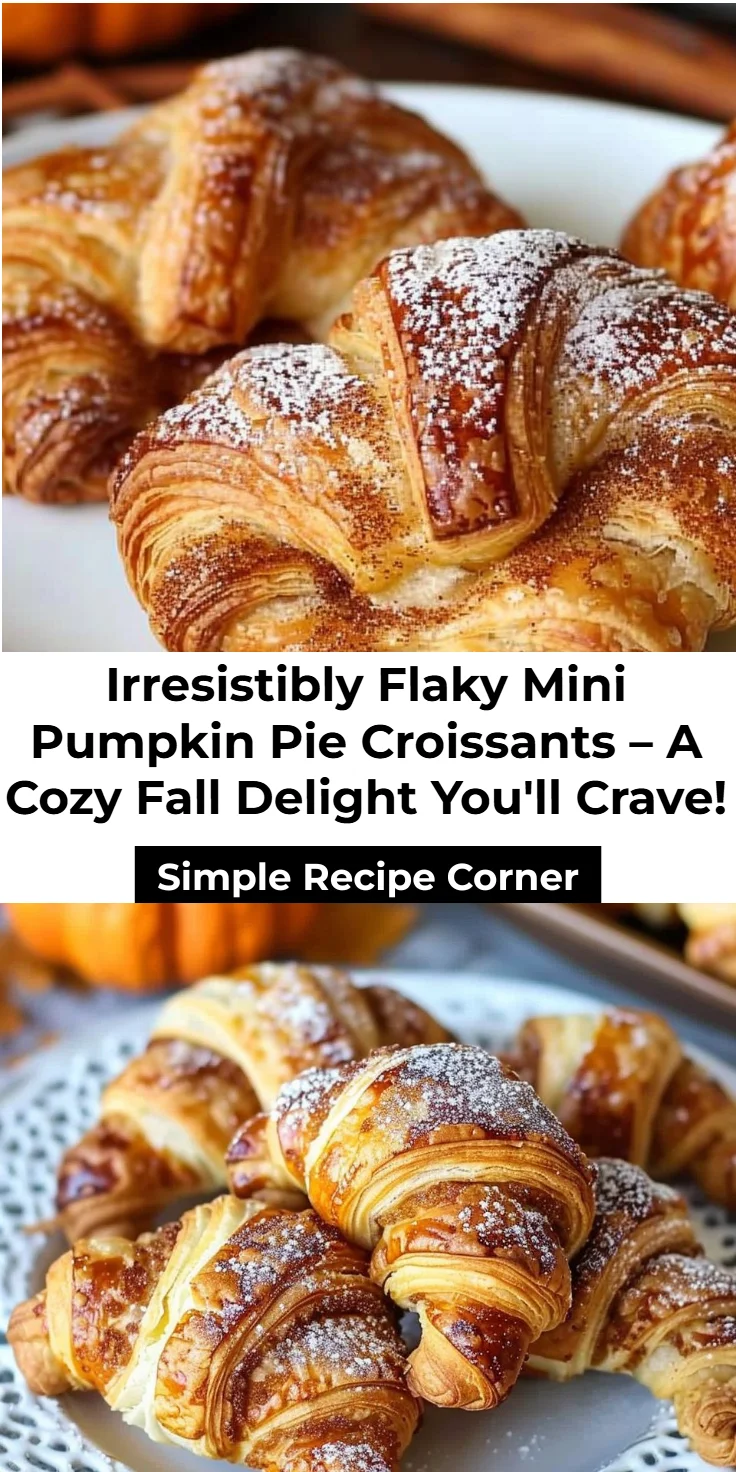Mini Pumpkin Pie Croissants Recipe