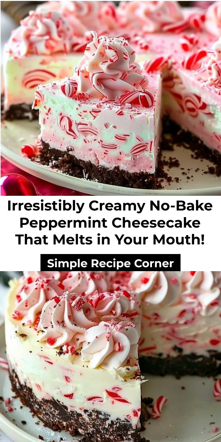 No-Bake Peppermint Cheesecake Recipe