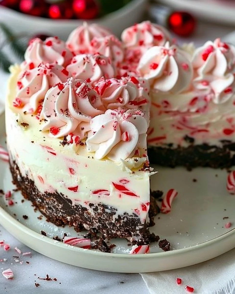 No-Bake Peppermint Cheesecake