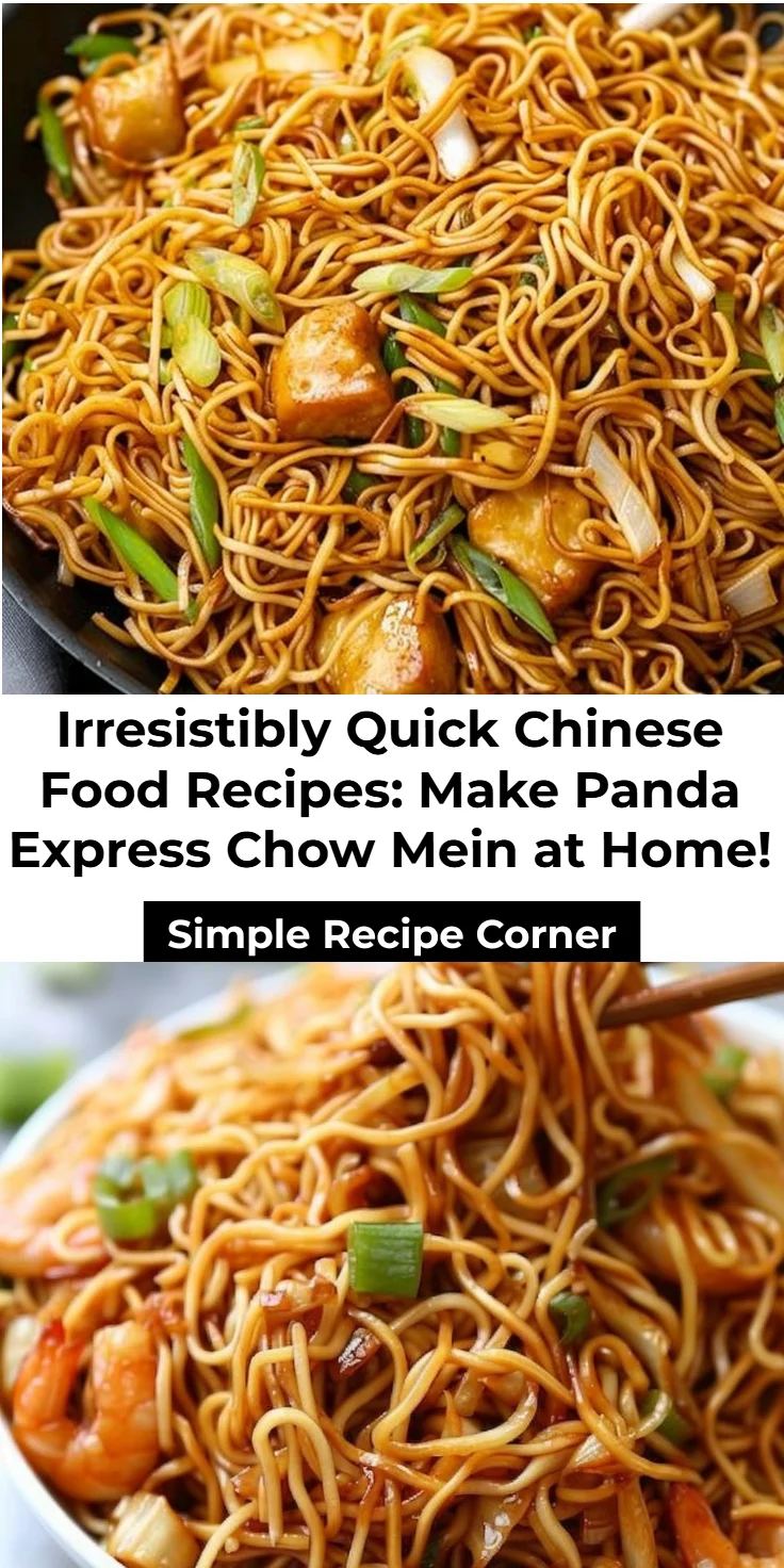 Panda Express Chow Mein Recipe