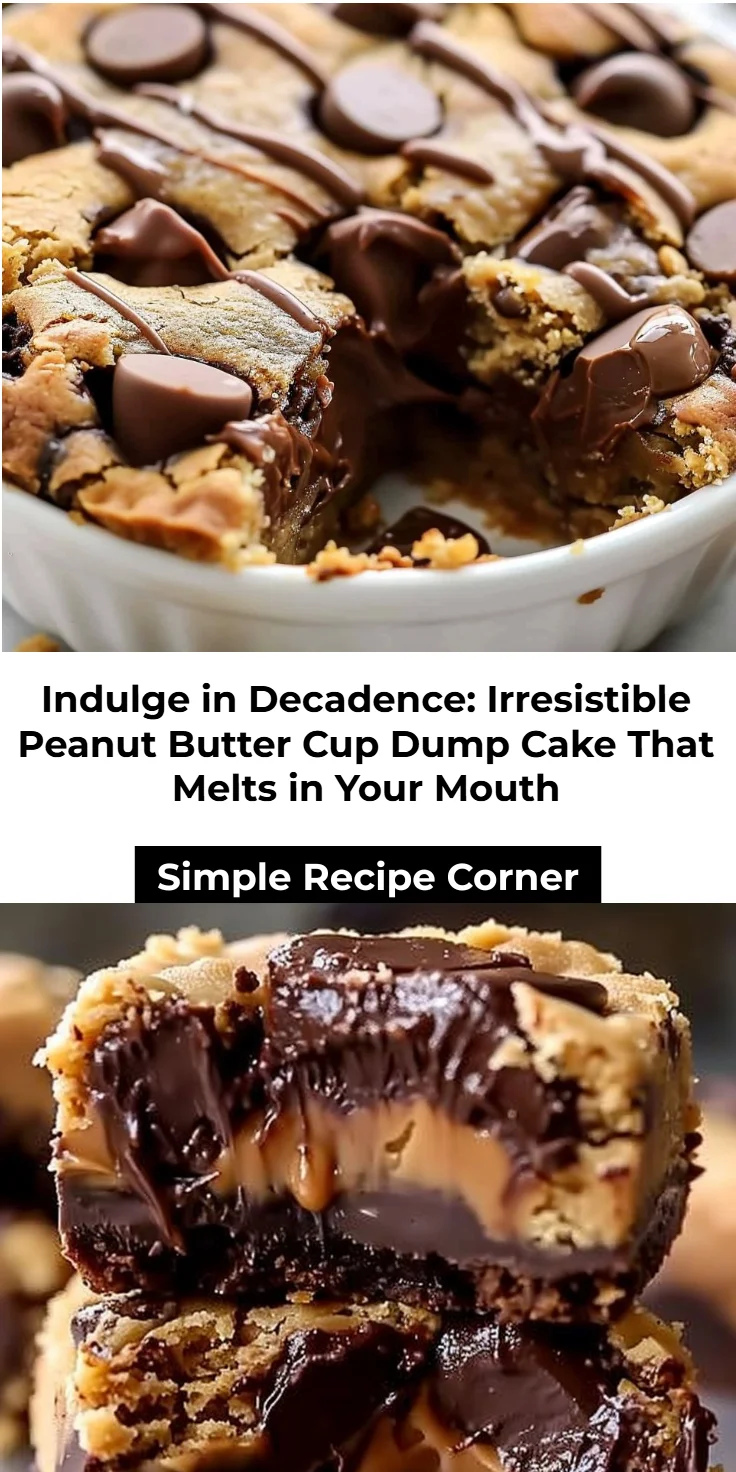Peanut Butter Cup Dump Cake Recipe