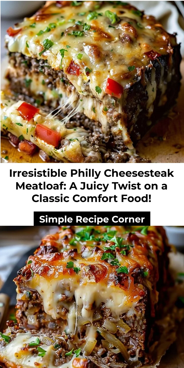 Philly Cheesesteak Meatloaf Recipe