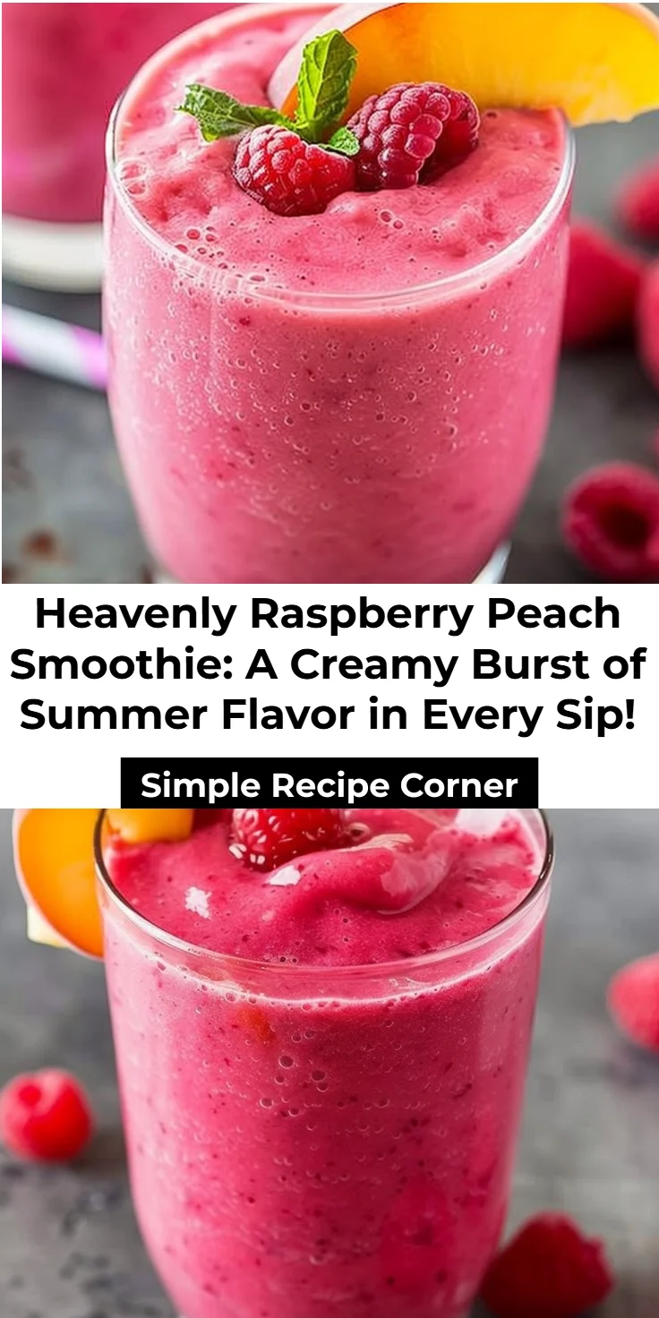 Raspberry Peach Smoothie