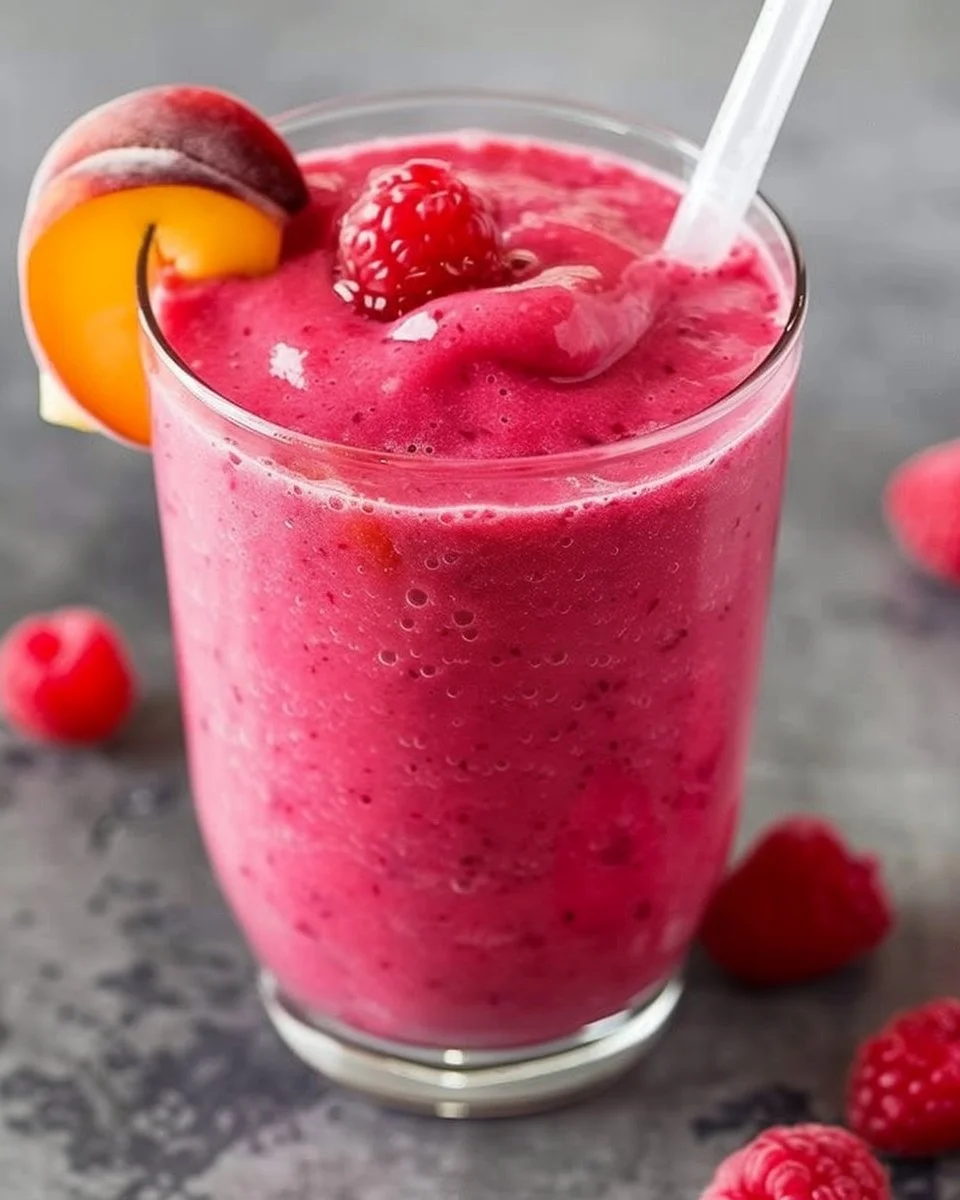 Raspberry Peach Smoothie
