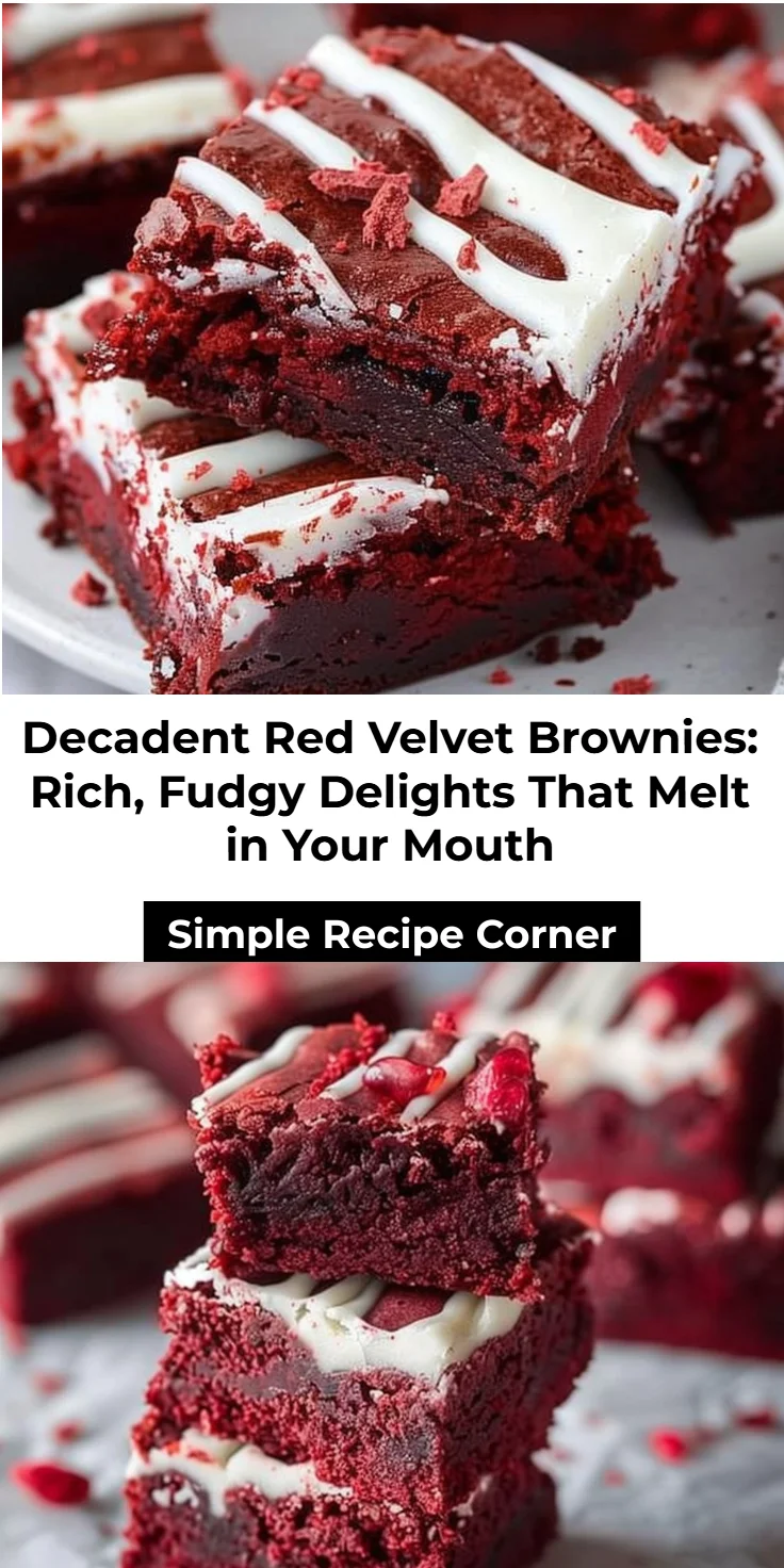 Red Velvet Brownies Recipe