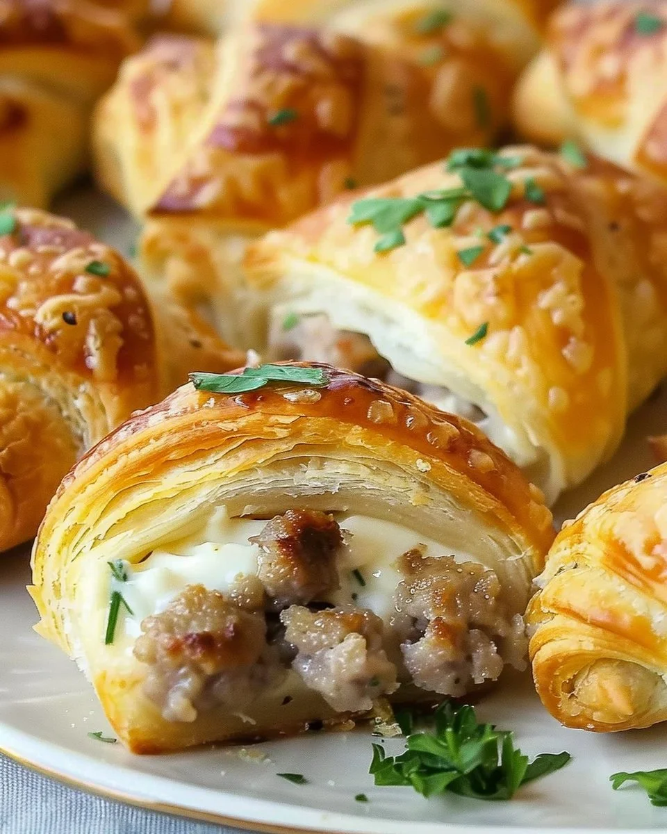 Sausage Cream Cheese Crescent Bites