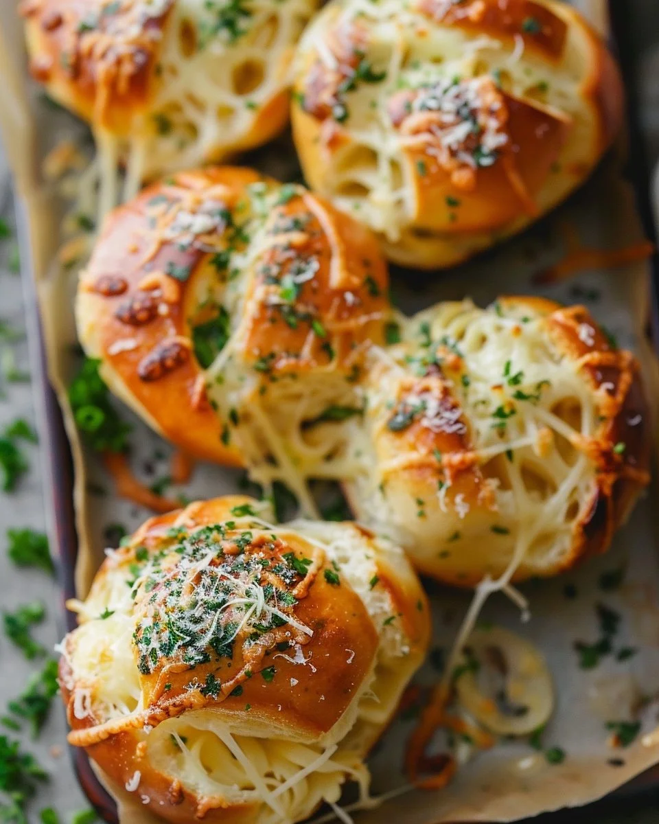 Spaghetti Garlic Bread Bowls
