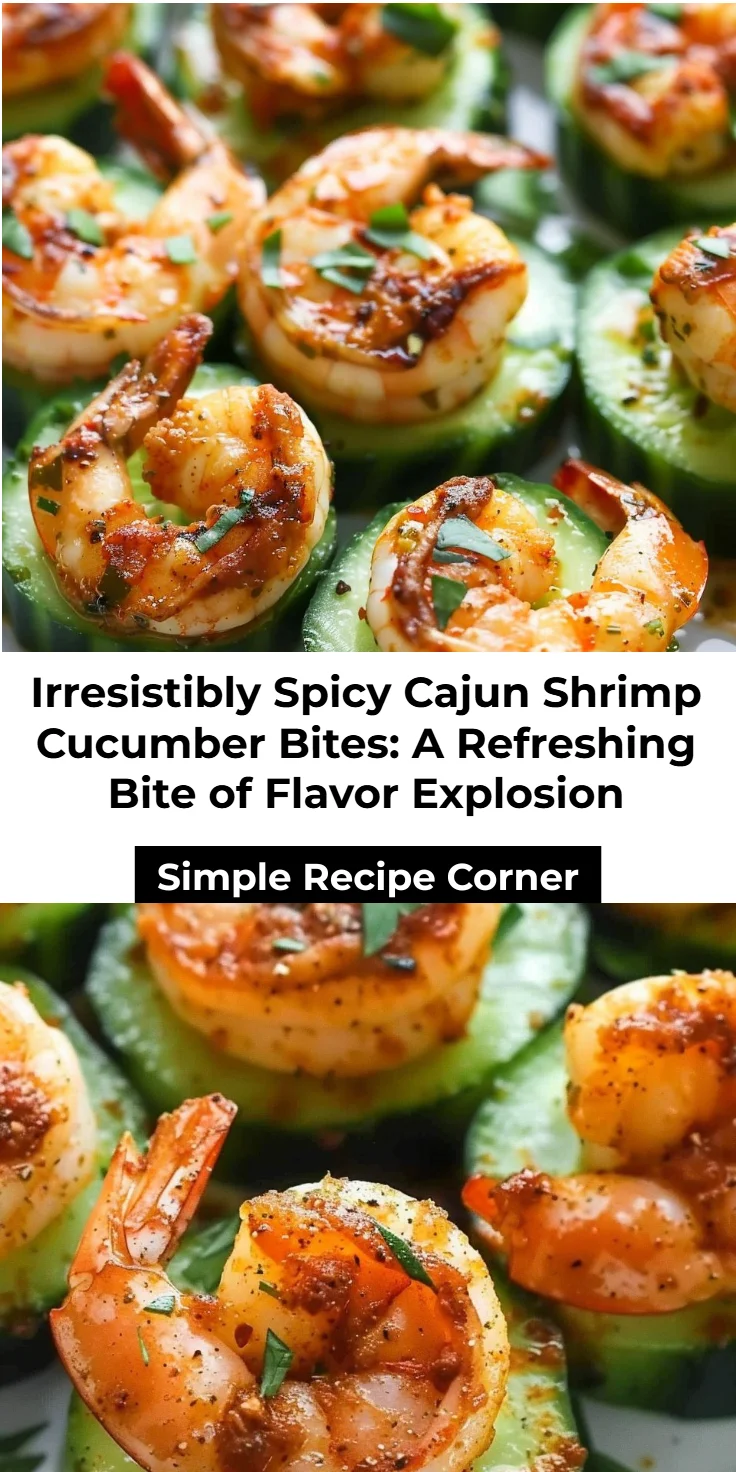 Spicy Cajun Shrimp Cucumber Bites
